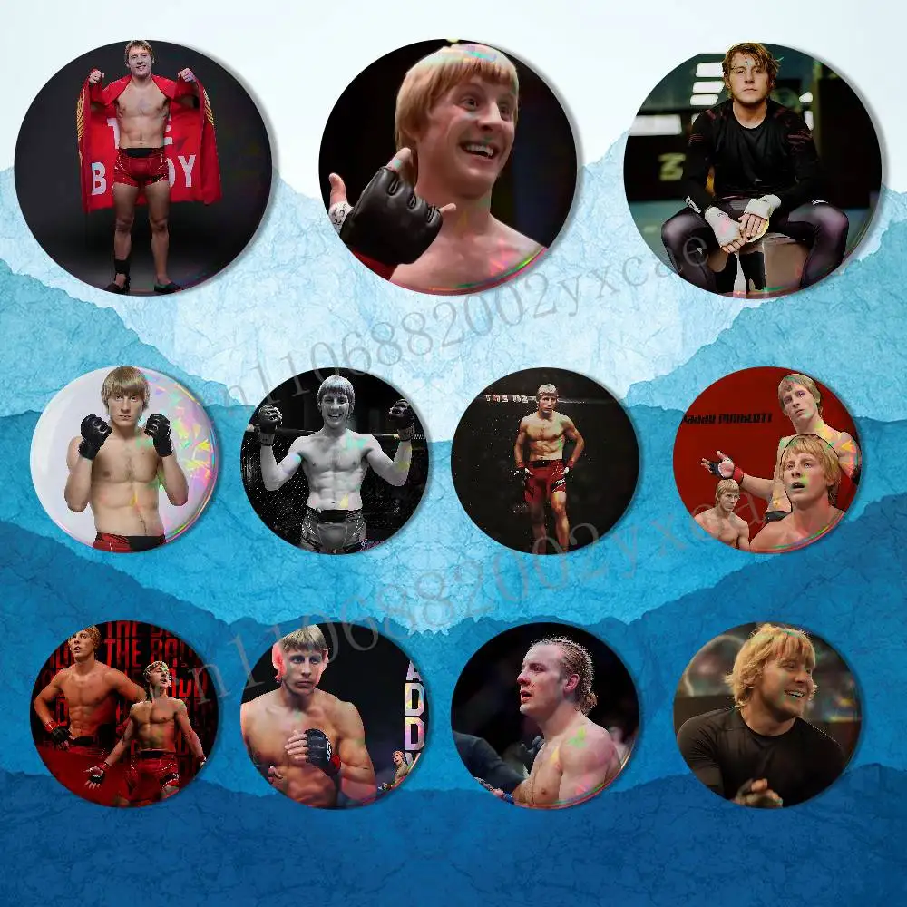 

I ll be back Paddy Pimblett Round Exquisite Badge Brooches Creative Pins For Clothes Hat Backpack Gift Accessories