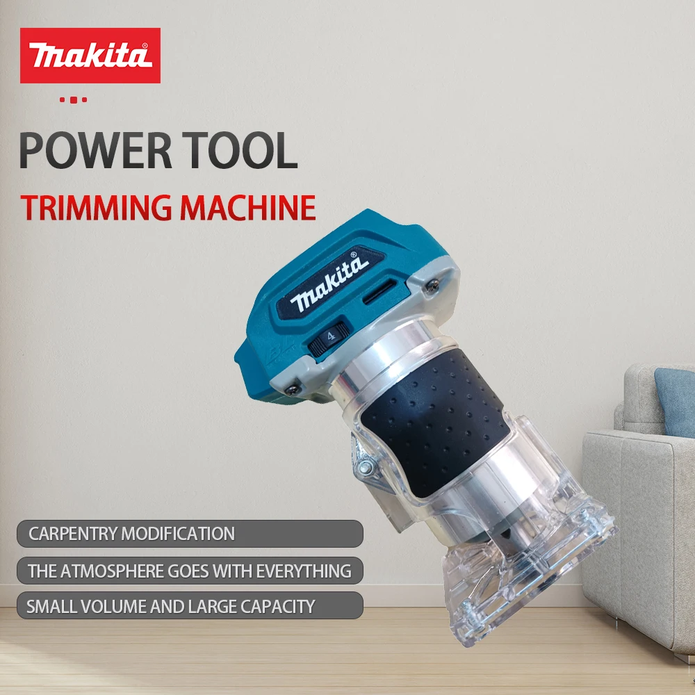 

Makita Brushless DRT50 Lithium Electric Woodworking Multi-functional Wood Milling Slot Trimming Engraving Machine