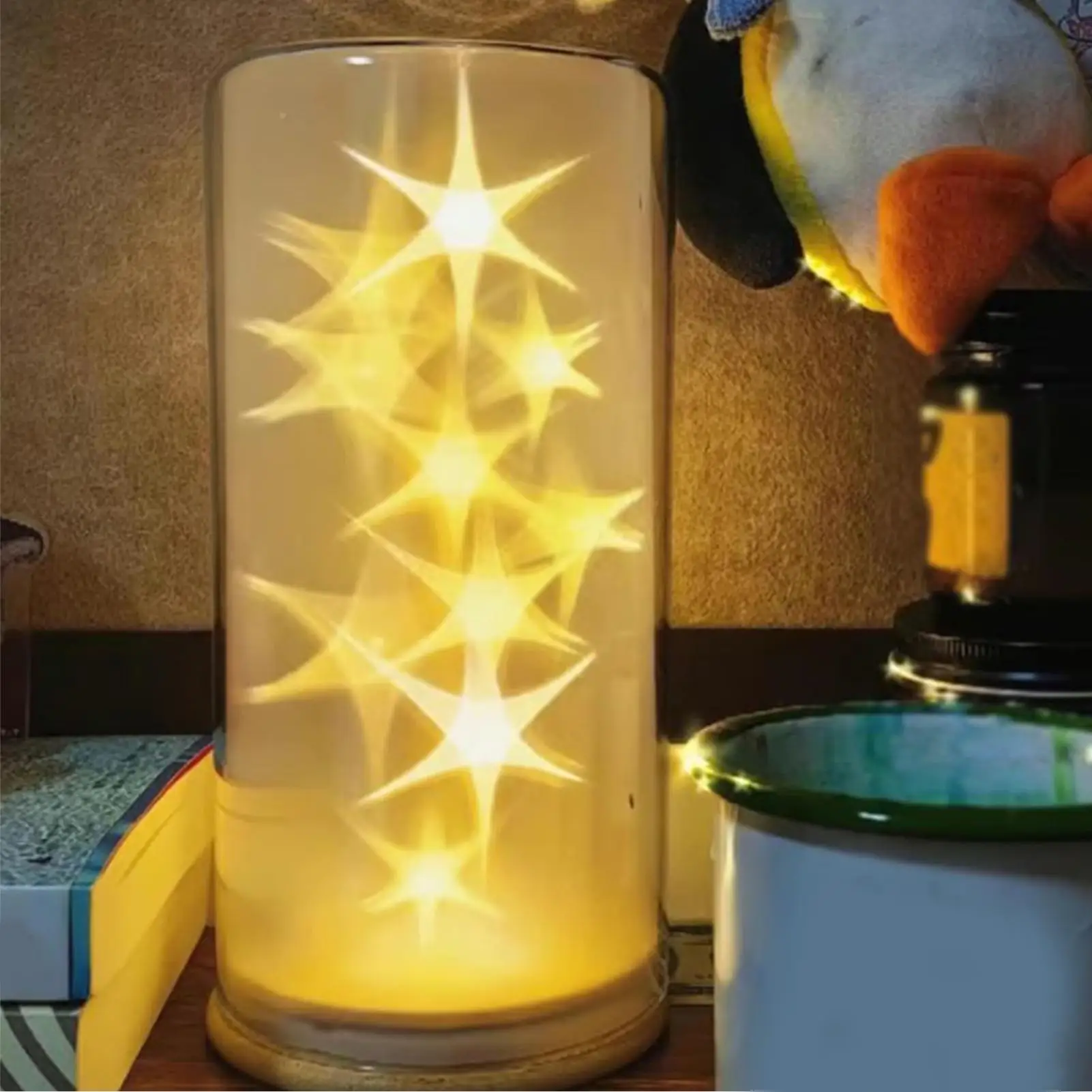 

Star Table Lamp Star Ambient Light Decorative Nightstand Lamp for Kids Bedroom Nursery Dorm Living Room Study Meditation