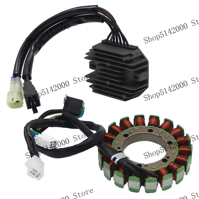 For Arctic Cat ATV 400 4X4 2X4 Fis VP Automatic Transmission TBX TRV 3430-053 Magneto Stator Coil + Voltage Regulator Rectifier