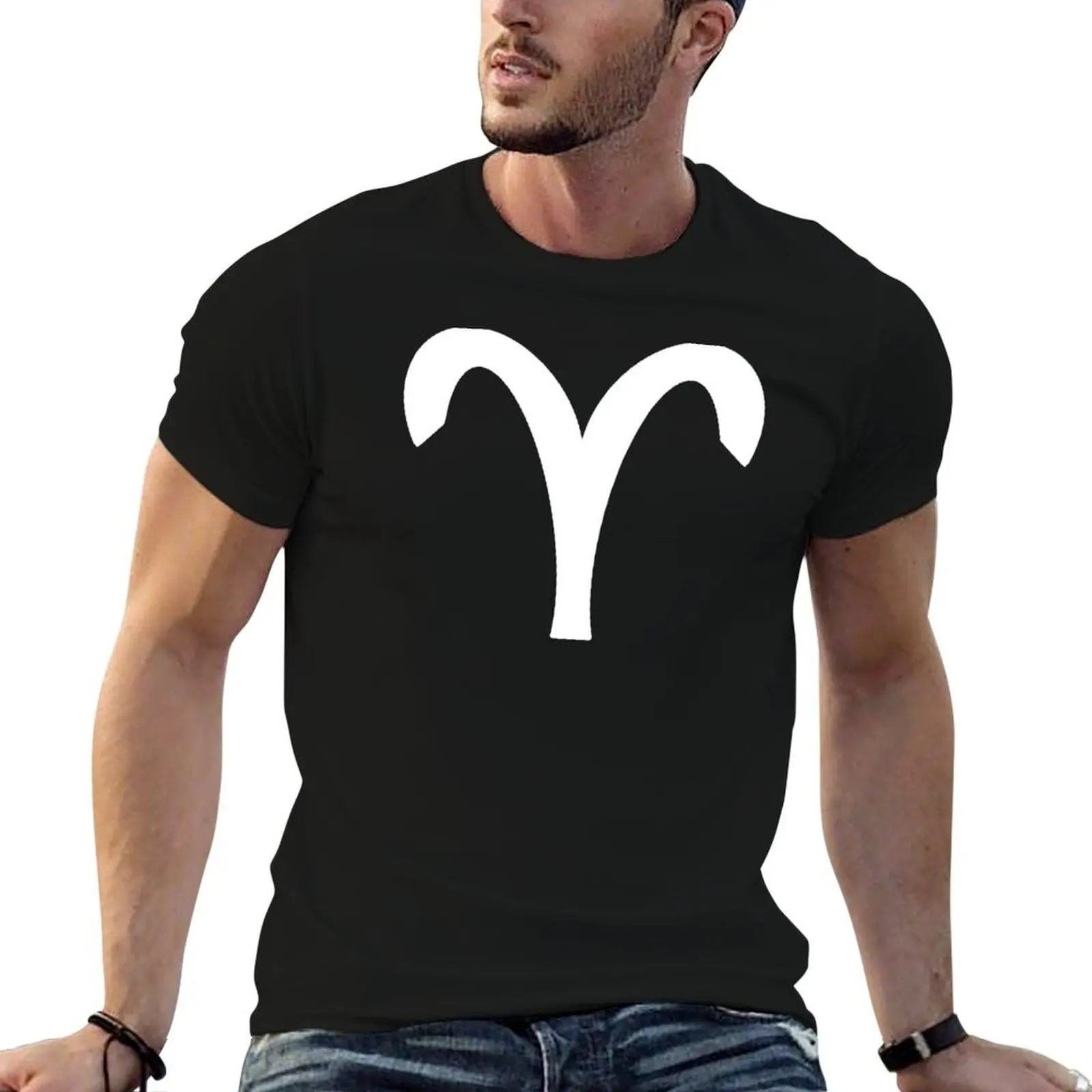 

Aries T-Shirt funny t shirts cotton cotton t shirts man 100% T-Shirt