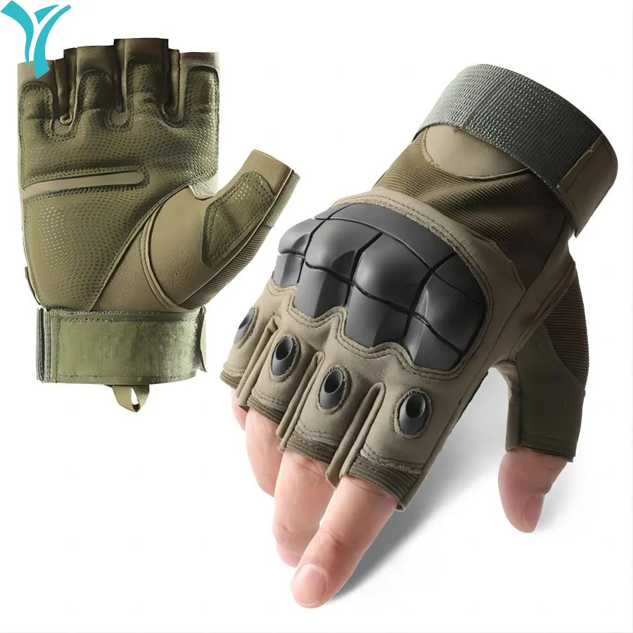 Tactical Fingerless Gloves for Motorbike Motorcycle/Cycling/Climbing/Hiking/Hunting/Gloves(1 Pair )