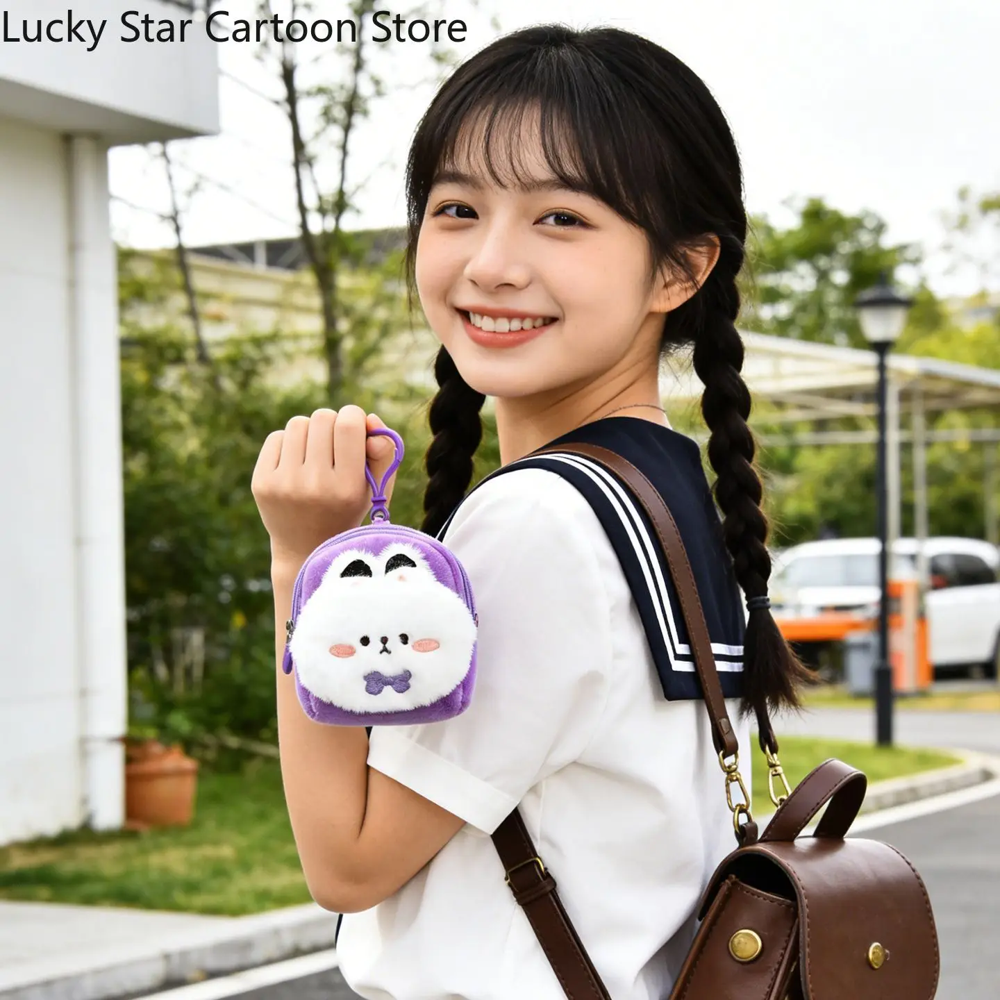 

Anime Love and Deepspace Xavier Cute Coin Purse Cartoon Plush Lanyard Bag Charm Keychain Cosplay Pendant Fans Gift Figures
