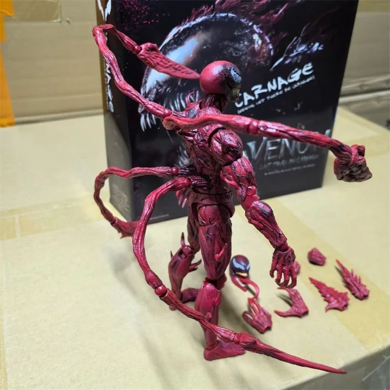 SHFiguarts Venom Red Venom Carnage Actionfigur SHF Venom 3 Let There Be Carnage Anime Figur Sammlermodell Spielzeug Geschenke – Detail 11