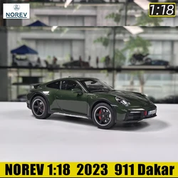 NOREV 1:18 2023 911 Dakar All-terrain vehicle Metal car model Static Collection Holiday Gift Collection