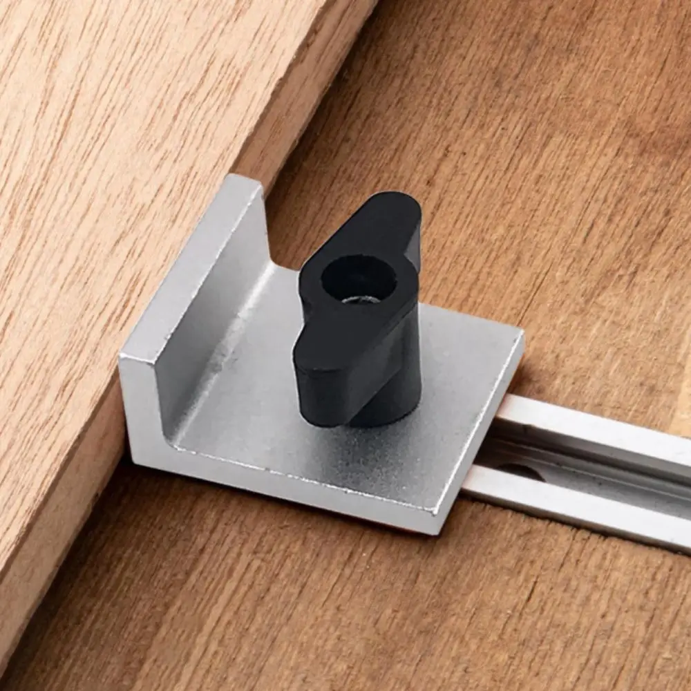 

Набор из 4 шт. Т-образный стопорный блок серебристого цвета с ручками, двунаправленная стоп-система Т-образной направляющей, линейный дизайн, универсальный стоп-стоп