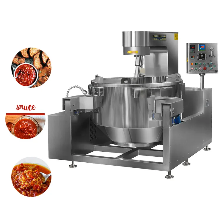 Olla de Cocina Industrial Eléctrica por Inducción con Mezclador para Salsa de Tomate, Salsa de Chile, Pasta Sambal, Personalizable