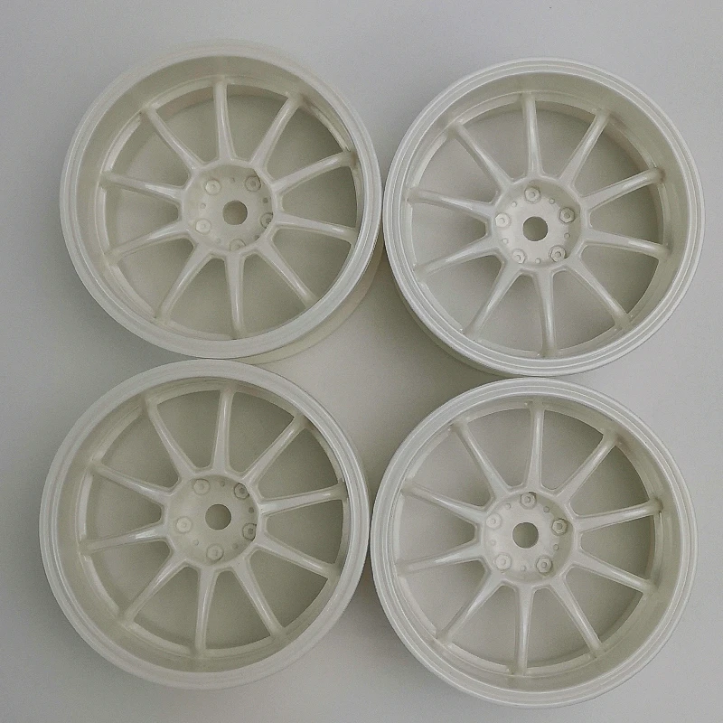 4pcs 9mm Offset RC Car 1/10 Scale Plastic Wheels Rims Drift On road Touring Model Hobby