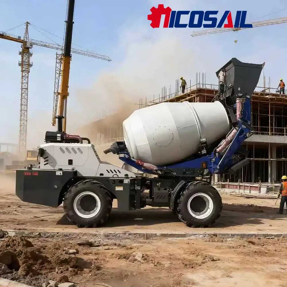 4 Cubic Meters 4X4 Diesel Self Loading Concrete Mixer Truck, Small Concrete Mobile Concrete Mixer Truck for Sale