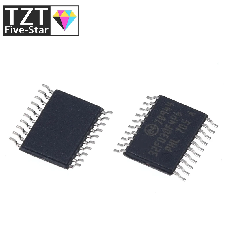 5pcs STM32F030F4P6 TSSOP-20 STM32F030 TSSOP 32F030F4P6 SMD Value-line ARM-based 32-bit MCU