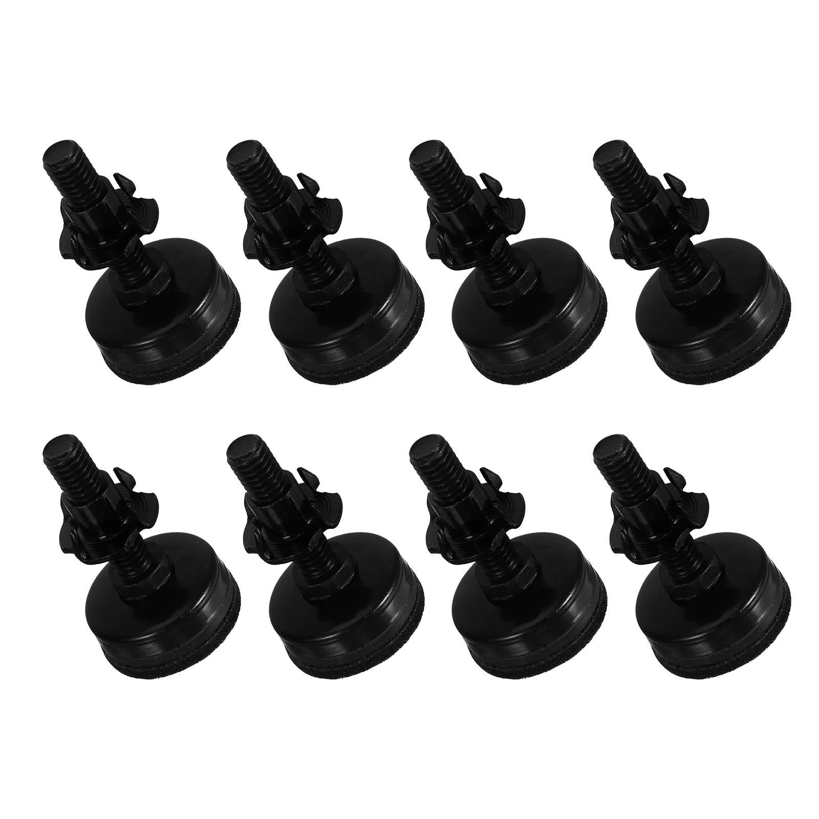 

8pcs Adjustable niture Leveling Feet: Heavy Duty Threaded 3/8-16In Black Screw-In Floor Protection Levelers For Sofas Chairs