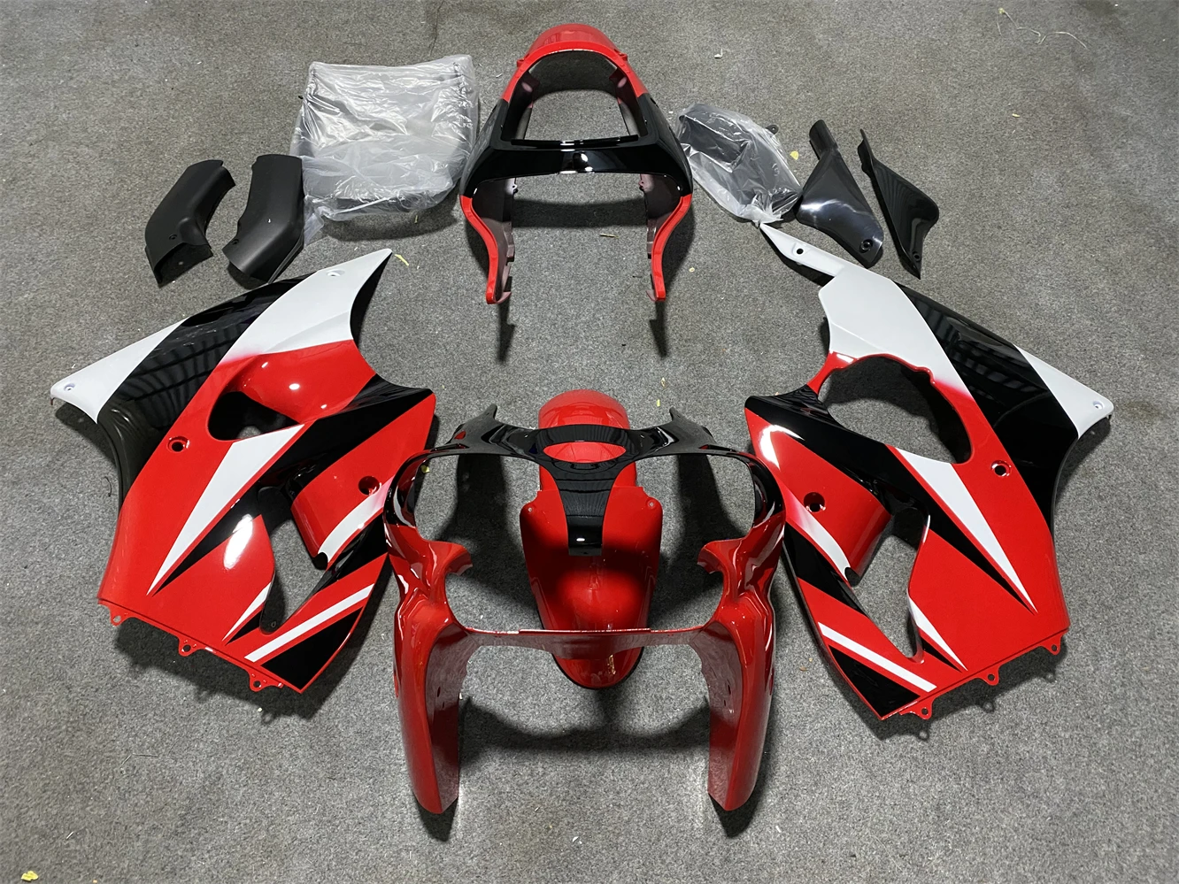 

A/Ninja ZX-6r 02 Обтекатель мотоцикла ZX6r 636 2001 Полный обвес для Kawasaki ZX6r 2000-2002 Комплекты обтекателей глянцевый черный