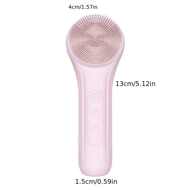 IPX7 Waterproof Facial Cleansing Brush Device Silicone Face Scrubber Exfoliator Cleaner Vibration Massager Deep Cleansing