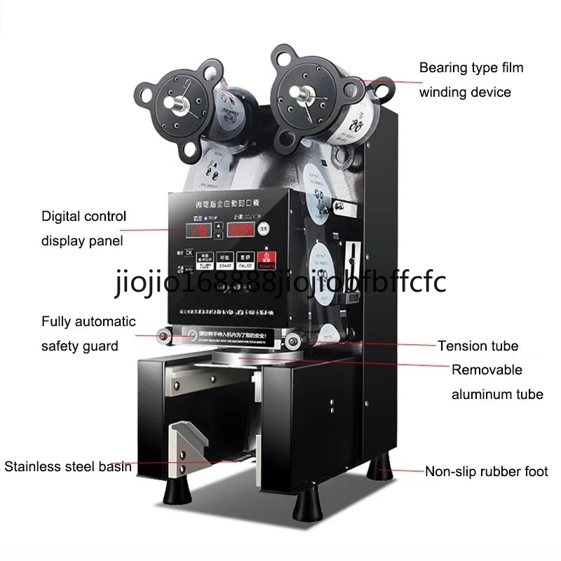Suitable For 90/95 Electric Bubble Tea Film Sealer Full Automatic Cup Sealing Machine Plastic Sealer Paper Cup Milk Tea