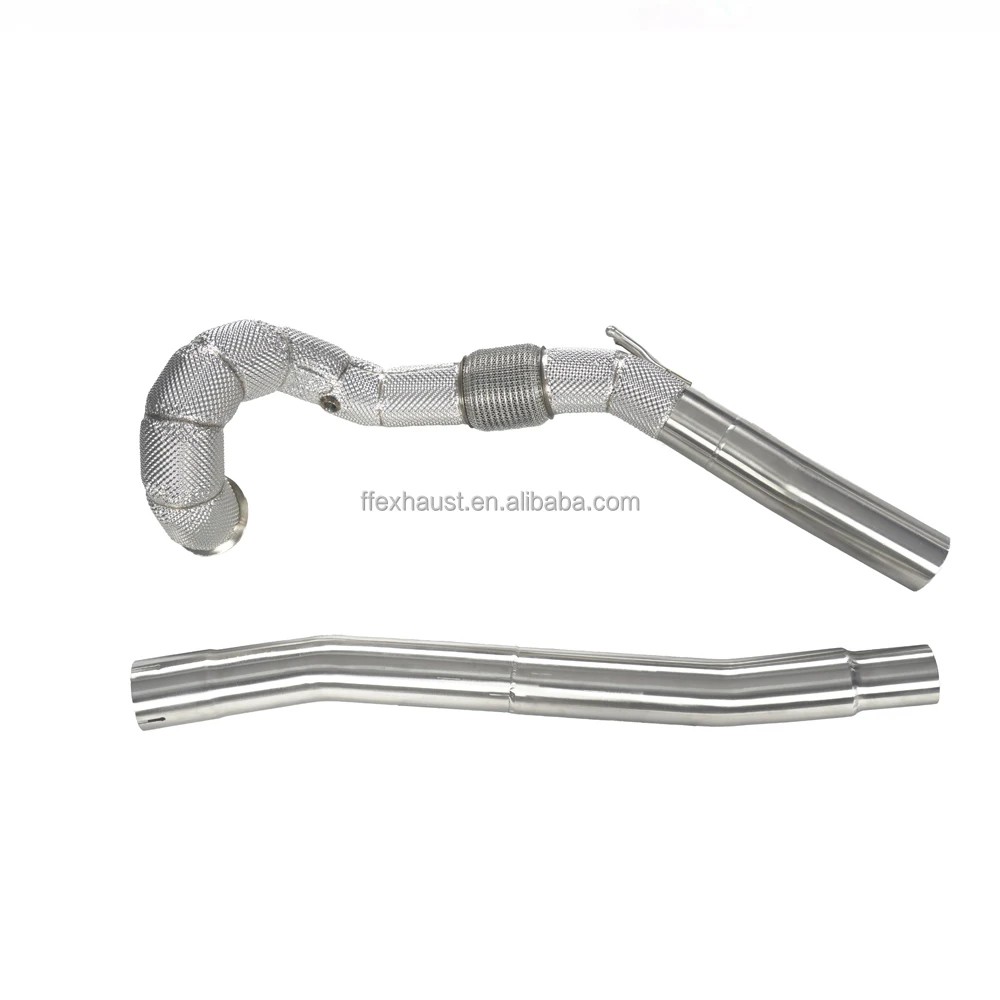 

304 Stainless Steel Heat Shield Exhaust Downpipe for Audi S3 2.0T 8V