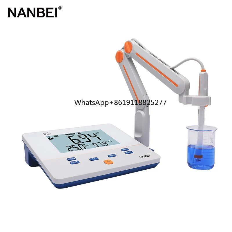 5 in 1 Laboratory Water Analysis Equipment Benchtop Digital PH Meters Tester for soil