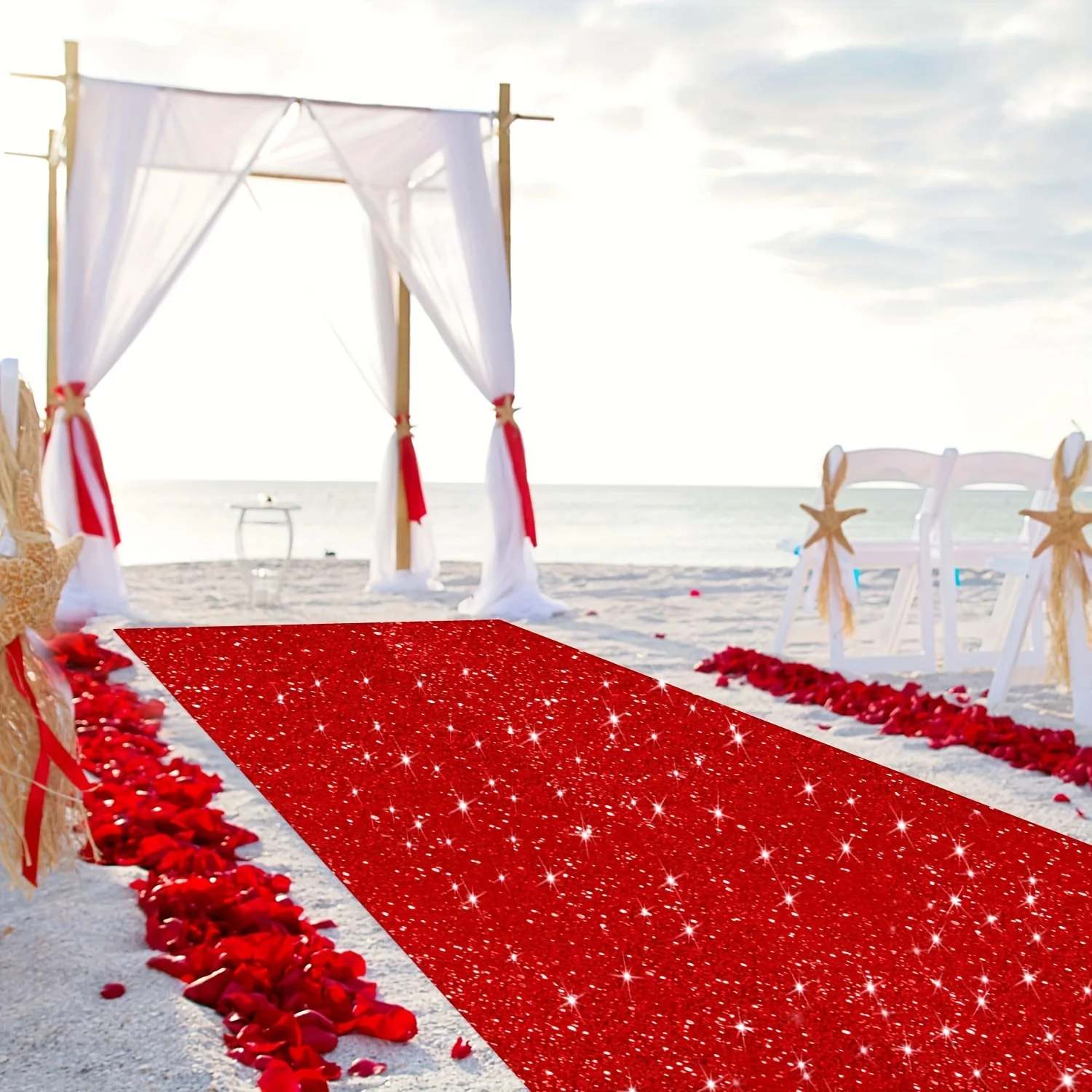 

Свадебные аксессуары для коридора, Сверкающий Красный ковер, используется для лестниц и повторных дисплеев, украшение для помещений или улицы