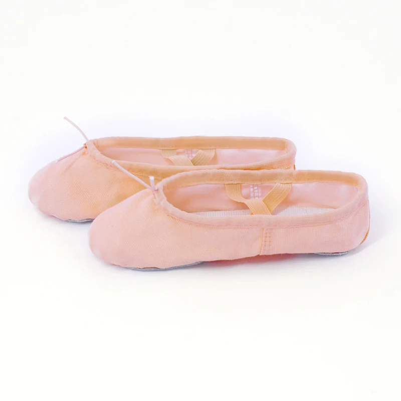 Ballerine Professionnelle en Toile de Coton pour Bébé Fille, Chaussures d'Exercice de brev, Ballerine de bug astique Douce