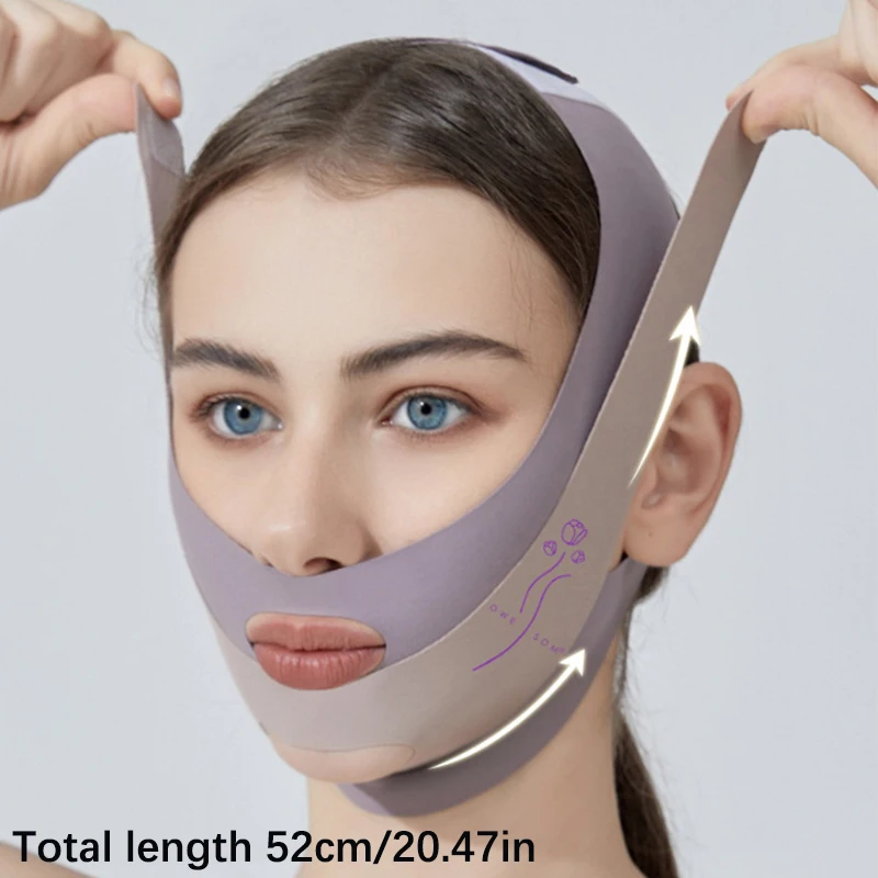 Bandage facial en V réglable, ceinture de levage, double ruisseau, sculptant le visage, masque de sommeil, outil de soin de la peau, bandes de levage, SAP