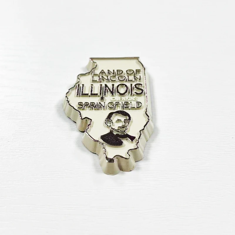 Illinois World Cultural Tourism Souvenirs, Kitchen and Home Decors, 3D Soft Magnetic Refrigerator Stickers