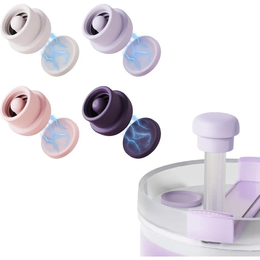 

Магнитные соломенные топперы, улучшенные герметичные пылезащитные силиконовые чехлы для соломинки, совместимые с соломинками 1012 мм, 0,390,47 дюйма, Brumate