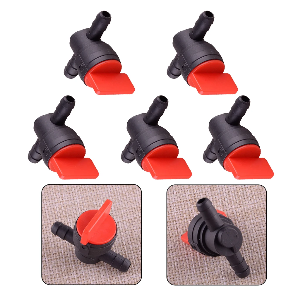 

5pcs Plastic Motorcycle Petrol Fuel Tap Inline On-Off Filter-Switch FUEL SHUT OFF Valve Automobiles-Filters Fuel Filters