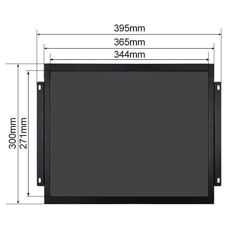 Imagem -02 - Lcd Touch Screen Display com Open Frame Pendurado Orelha Metal Case para Equipamentos Industriais 17 Polegada Preço de Atacado