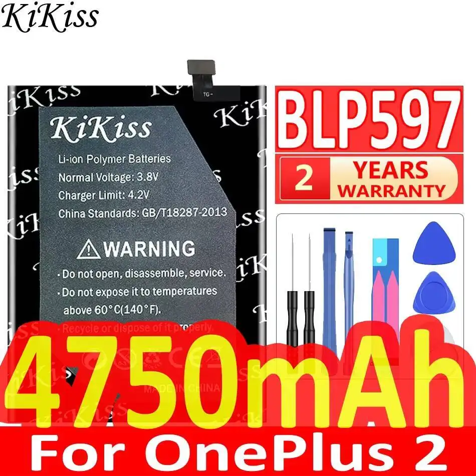 

Mobile Phone Battery BLP597 Reliable Power Supply For Oneplus 2 One Plus High-Capacity 4750Mah