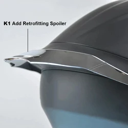 K1 Motorcycle Helmet Tail Spoiler Cascos Moto K1 RefittingTail Spoiler Universal K1Capacete De Moto Tail Adornment Accessories