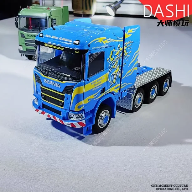 MASSDI 1:64 スカニアトラックトレーラーヘッドシミュレーション合金車