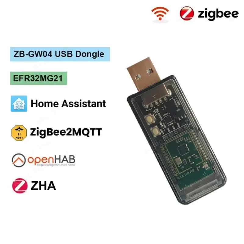 ZigBee Smart Gateway USB Dongle Smart Home ZB-GW04 HUB PCB Antenna Gateway USB Chip Module Work With Home Assistant ZHA NCP