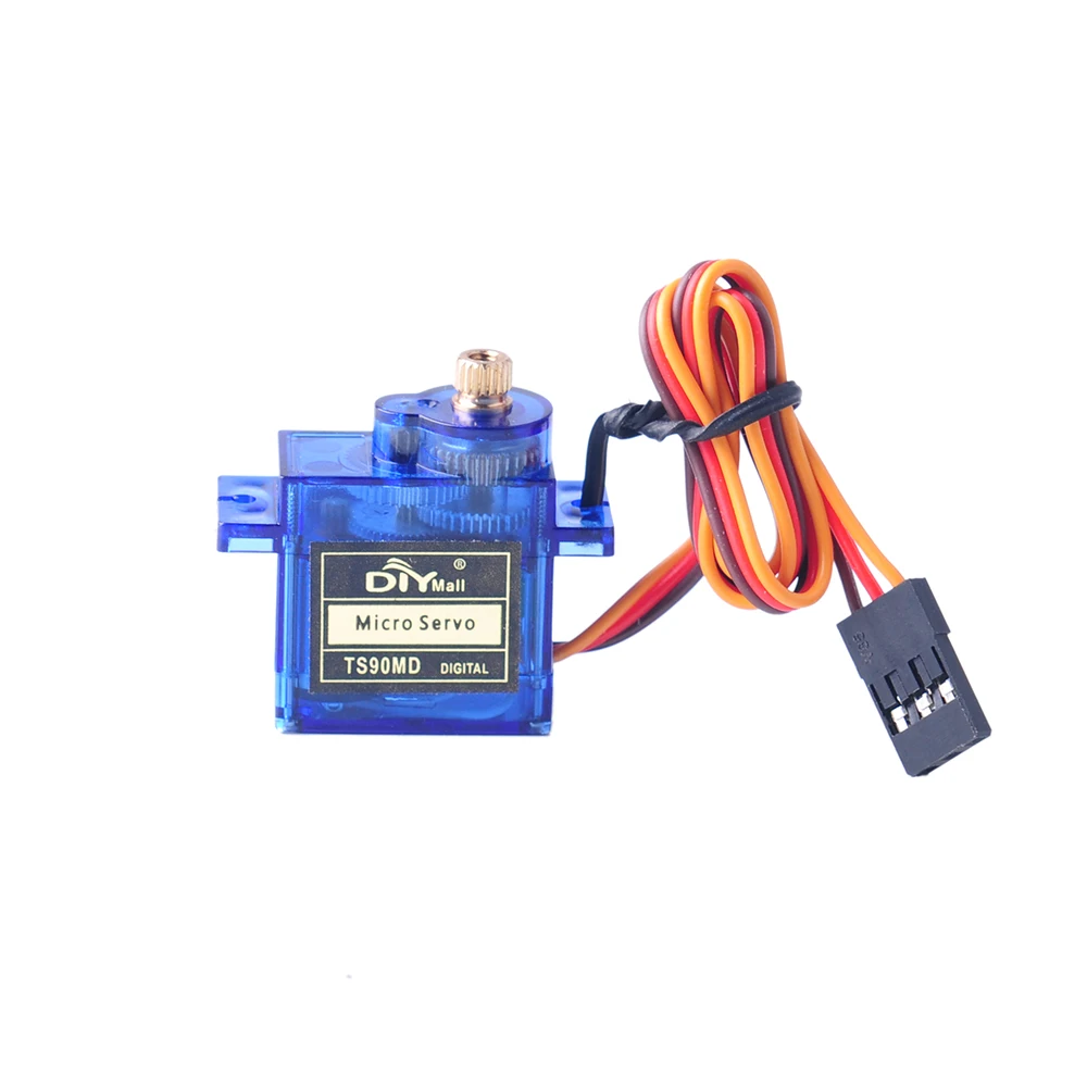 TS90MD Micro Servo Motor Set 90/180/270 degree Angle controllable 4.8V-6V Metal gear simulation steering gear for RC Planes 9g