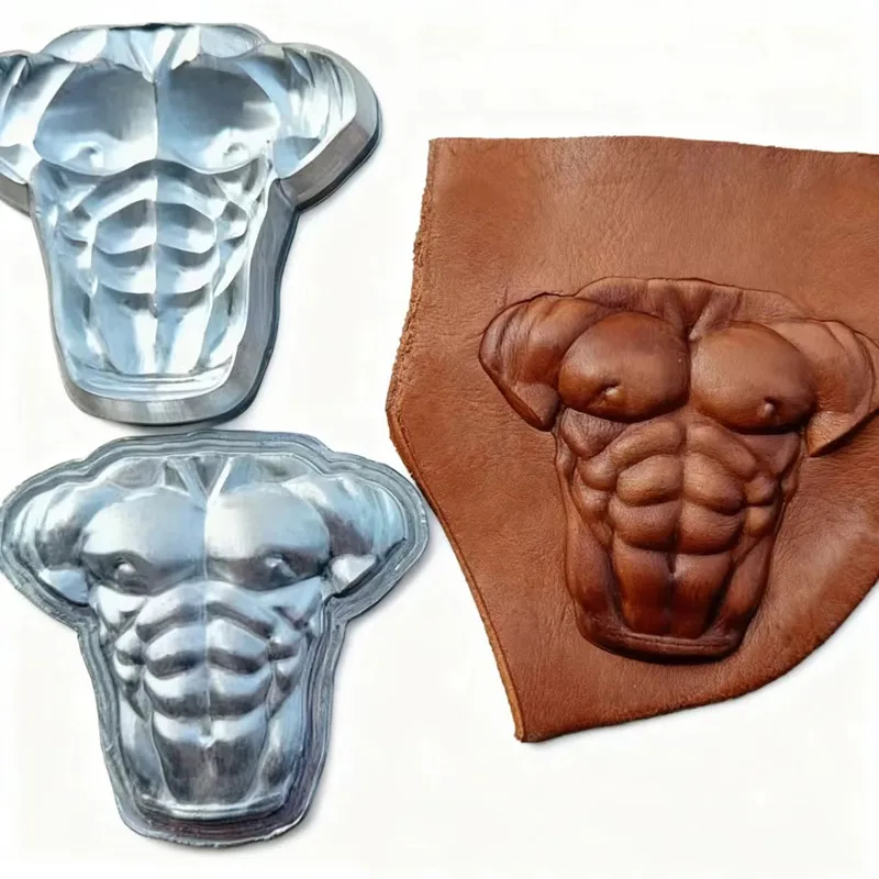 

Штамп с мышцами греческого бога - алюминиевая форма для 3D-тиснения самолета для кожи растительного дубления | Анатомический инструмент для резьбы по производству кожи