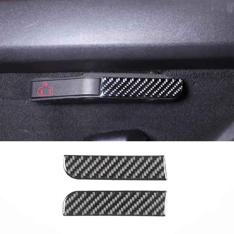 

For 05-13 Corvette C6 emergency car door lock switch stickers real carbon fiber (soft) 2-piece set