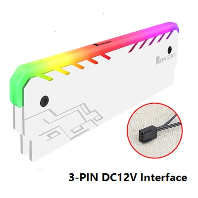 JONSBO NC-1 Memory Cooling Vest Heatsink Housing RGB LED 256 Self-illuminating Effect Aluminum Radiator for Desktop REM DDR