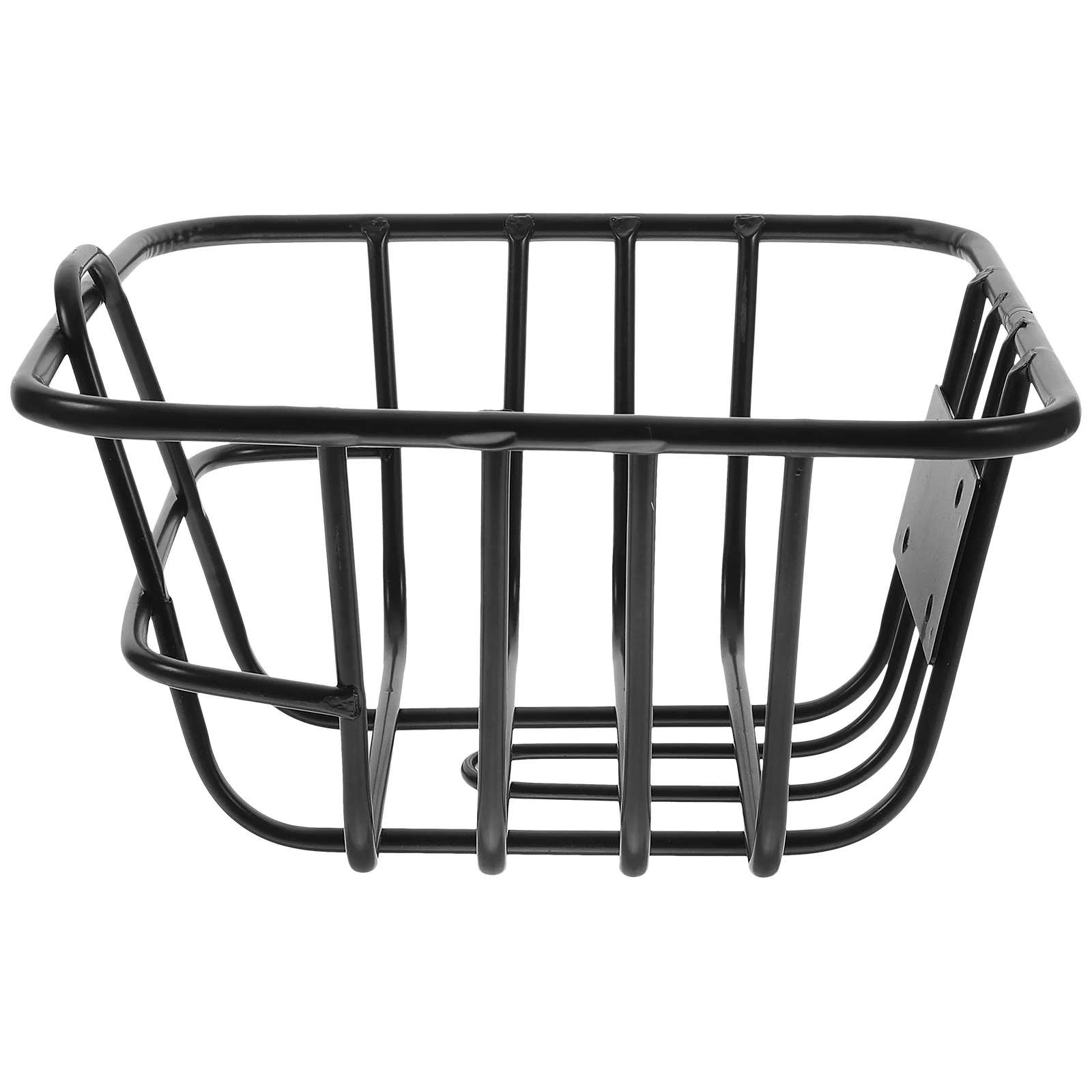 

Large Capacity Bike Basket Black Iron Wire Front Accessories for Kids Bicycles Waterproof Stable Practical Cycling Supplies