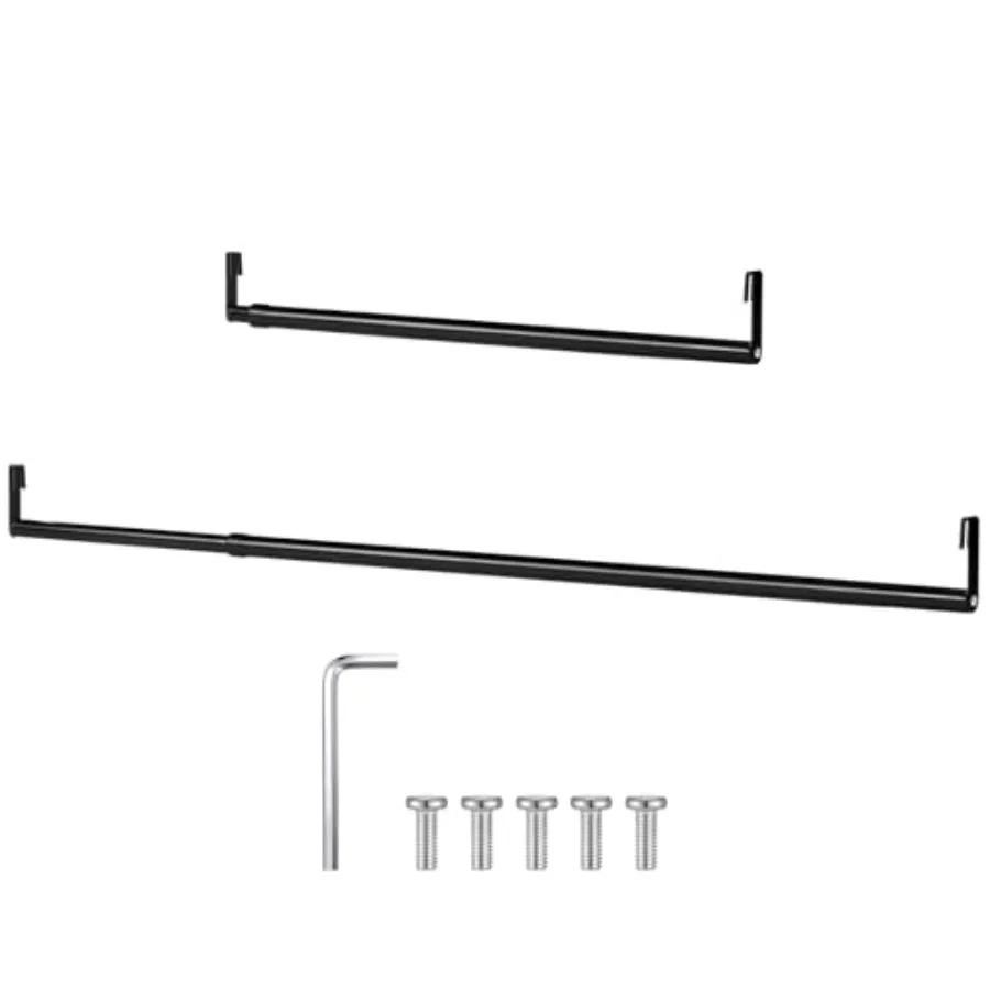 

Expandable Closet Rod for Wire Shelf Hanging Clothes Adjustable Heavy Duty Closet Hanging Rod Extender Heavy Duty Hanger Bar Me
