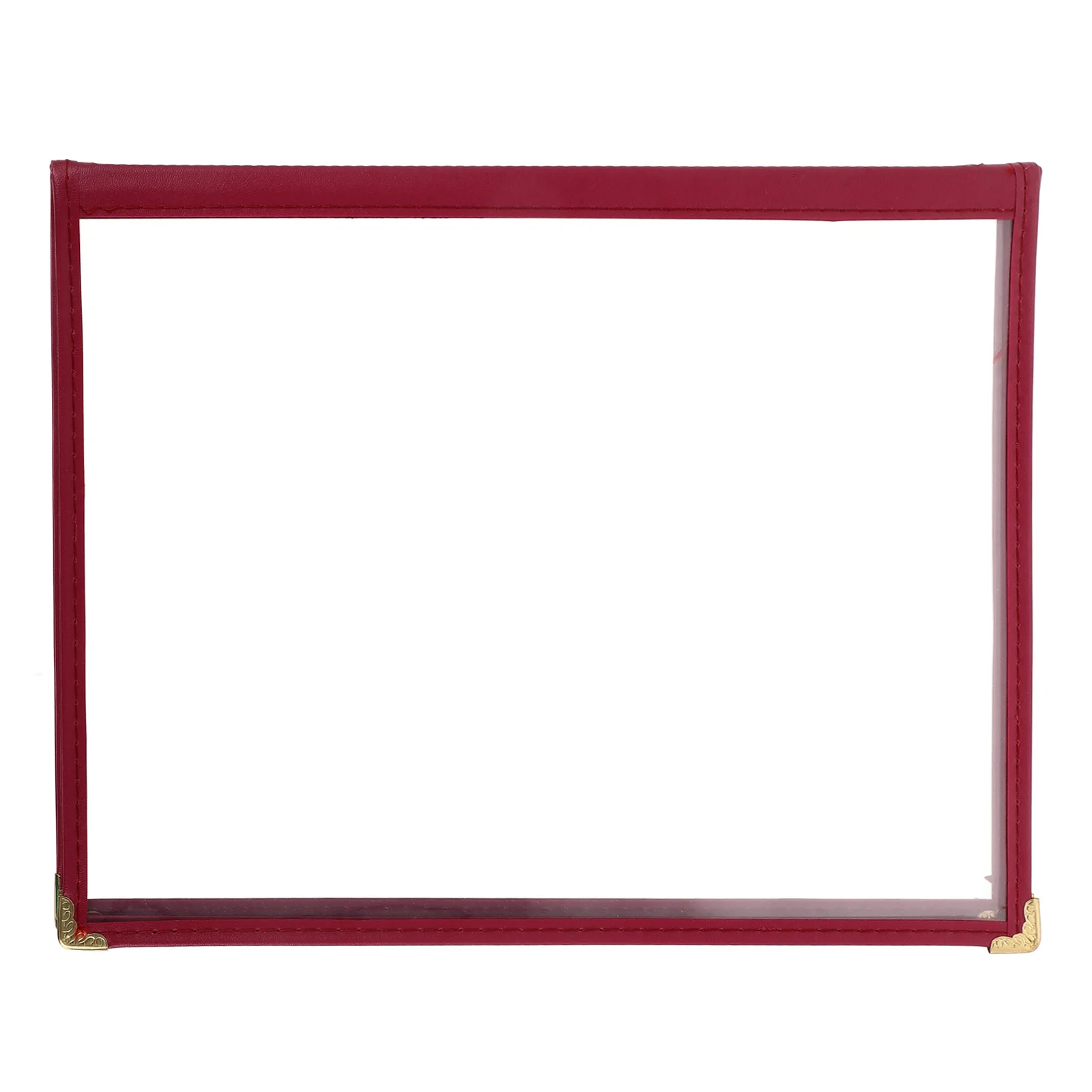 Restaurant Menu Cover A4 4 Page Transparent Views Durable Page Holder Vibrant Color for Bars Cafes Restaurant Menu Covers