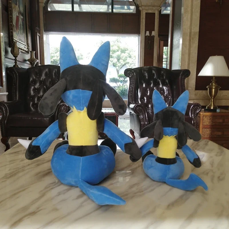 48/73cm Lucario Large Plush Toys Pokemon Anime Doll Cute Ornament  Pokémon Collection Stuffed  Plushie Pillow Gift for Children