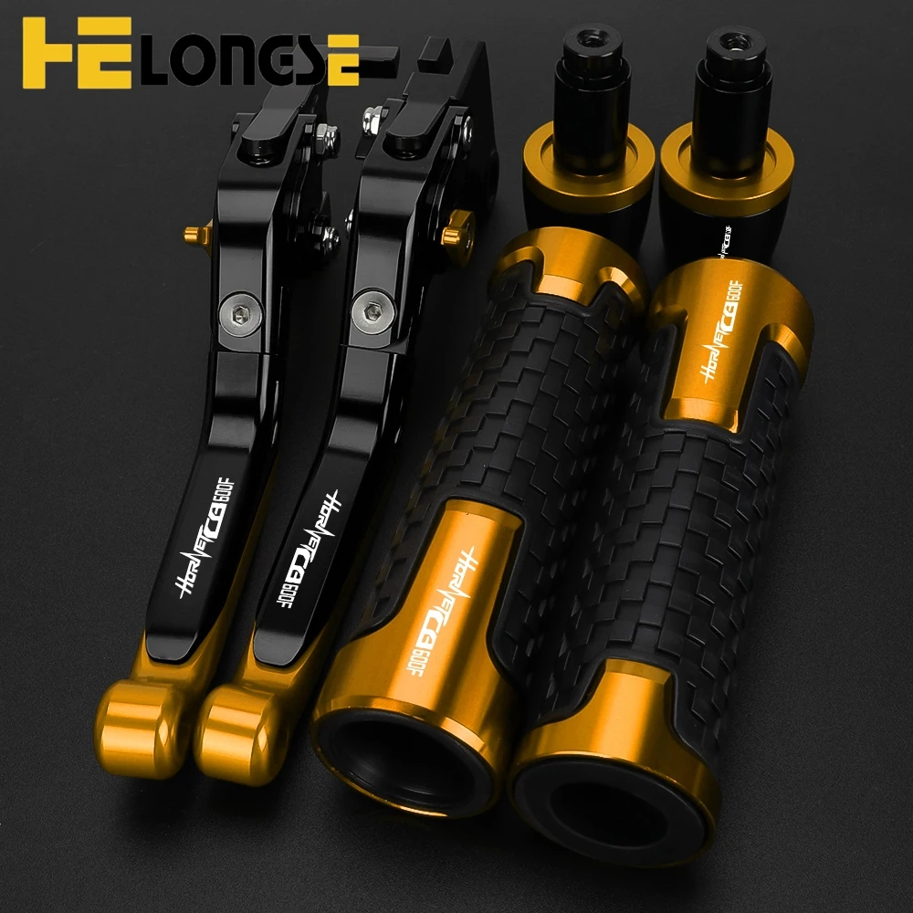 CB600F HORNET Motorcycle Adjustable Brake Clutch Levers Handlebar Hand Grips End For HONDA CB600 CB 600 F Hornet 1998-2006 2005