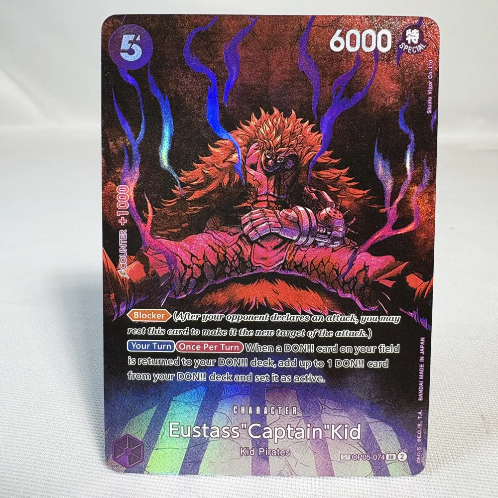 63x88mm One Piece Anime Proxy Card Donquixote Doflamingo&Issho&Basil Hawkins OPCG English Version Toys Gift SR Collection Card