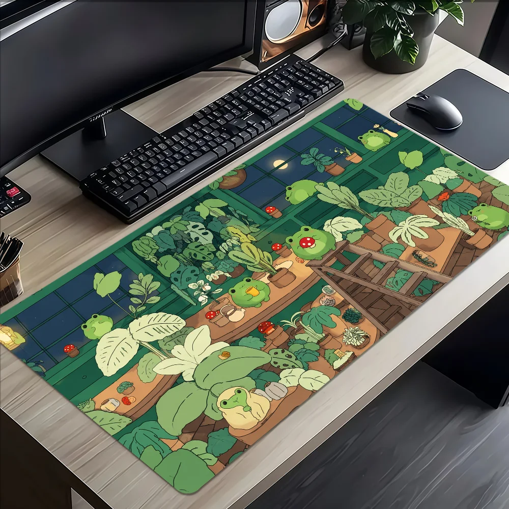 Cute Frog Cartoon Mouse Pad Non-slip Thickened MousePad Large Writing Lockedge Office Student Gaming Cushion
