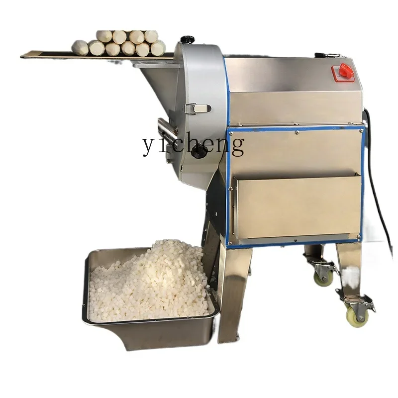 

Овощерезка TQH Коммерческая машина для нарезки кубиками Электрический артефакт для нарезки кубиками овощей и фруктов Многофункциональная картофель в столовой