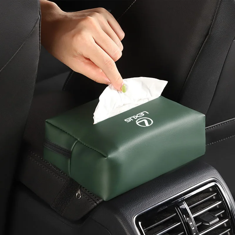 بو الجلود سيارة الأنسجة صندوق الوجه الأنسجة حقيبة التخزين لكزس FSPORT LBX NX RX 350h 450h ES UX 300e GS IS LS LX CT LC RC GX460