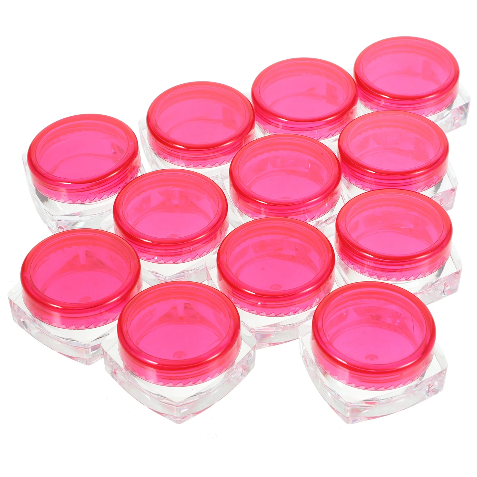 12pcs Makeup Subpackaging Lotion Dispenser Bottle Eye Shadow Small Storage Container With Lid Filling Portable Fine