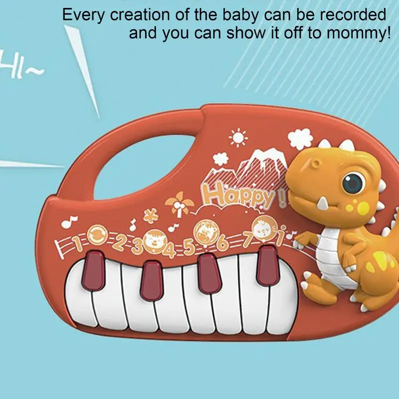 Animal Piano Toy Multifunctional Early Education Montessori Toy Electronic Musical Instrument Portable Electronic  Keyboard toys