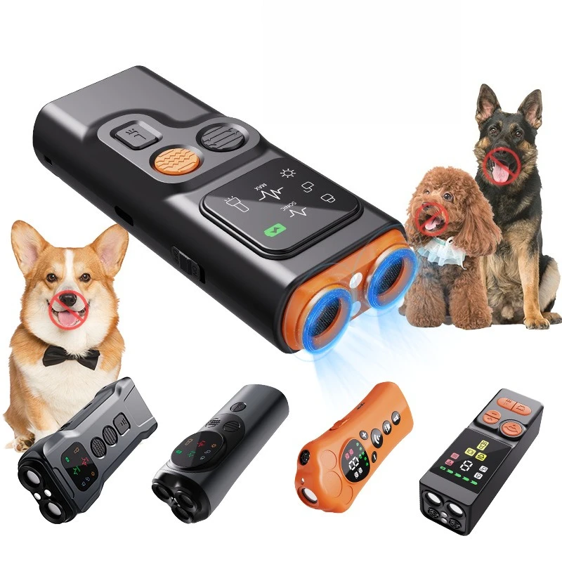 

Ультразвуковой отпугиватель собак с двумя головками, мощный тренажер против коров, стоп-коля, уличный фонарик, устройство для дрессировки домашних животных