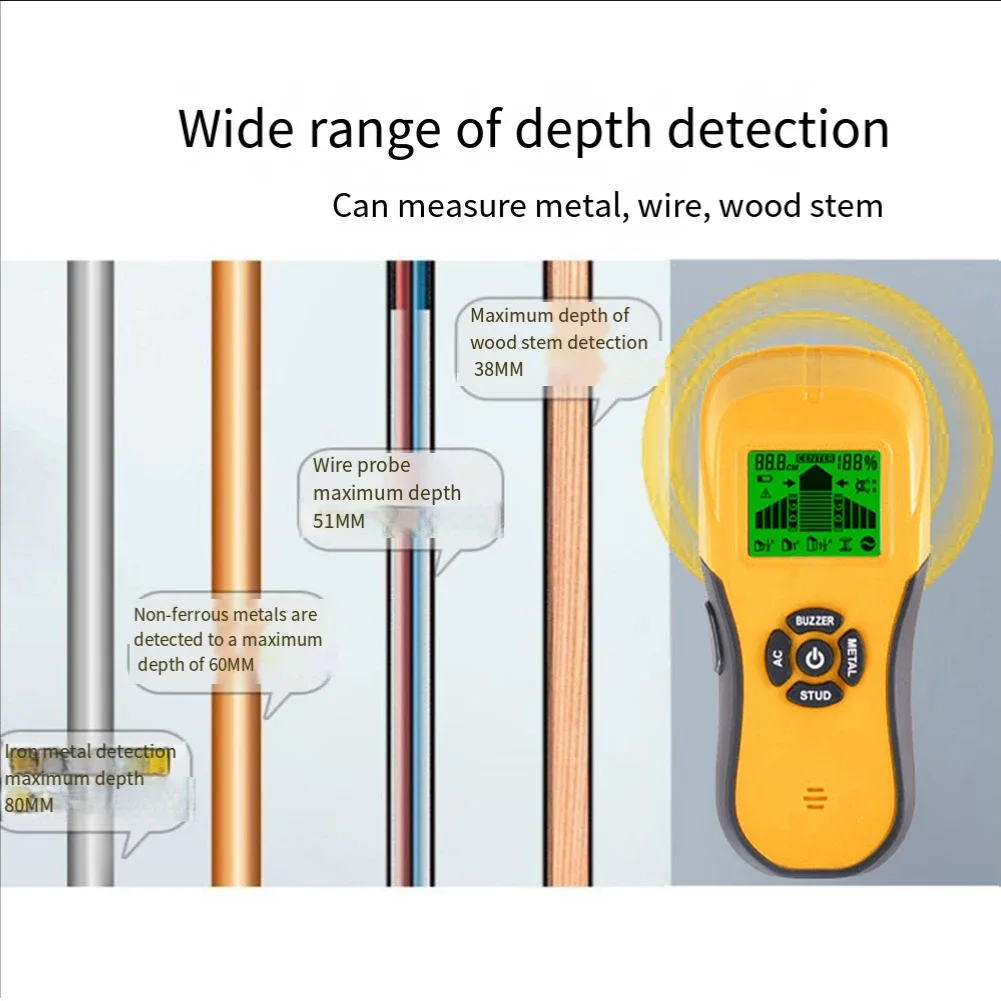 Calibration Alarm Detector Multifunction Line Detector Quick Detection Wood Stem Detection Automatic Correction