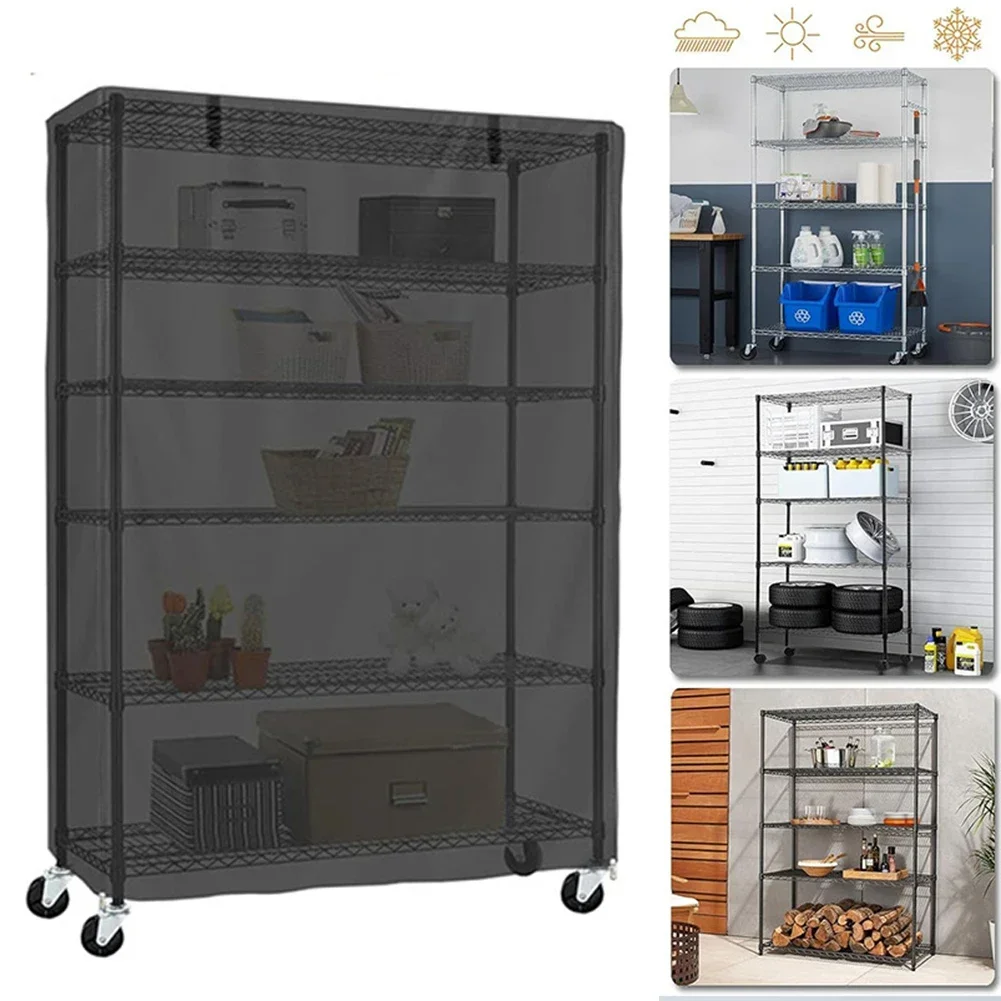 See Through Mesh PVC Panel Cover Way Zippers Wind Straps Easy Access Outdoor Use Shelving Units Way Zippers Designed For