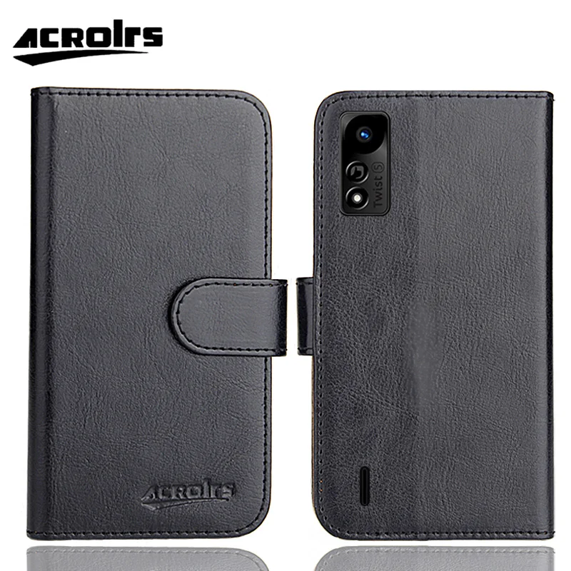 Capa Flip Ultrafina de Couro Macio Retrô Exclusiva para Positivo Twist 5 Pro S640 S511 - Estilo Fashion Crazy Horse